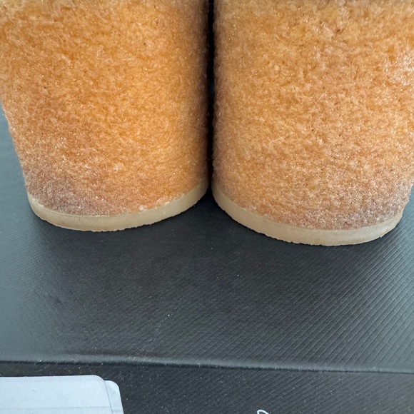 Coach Brown and Cream Shearling Mules - Picture 6 of 7